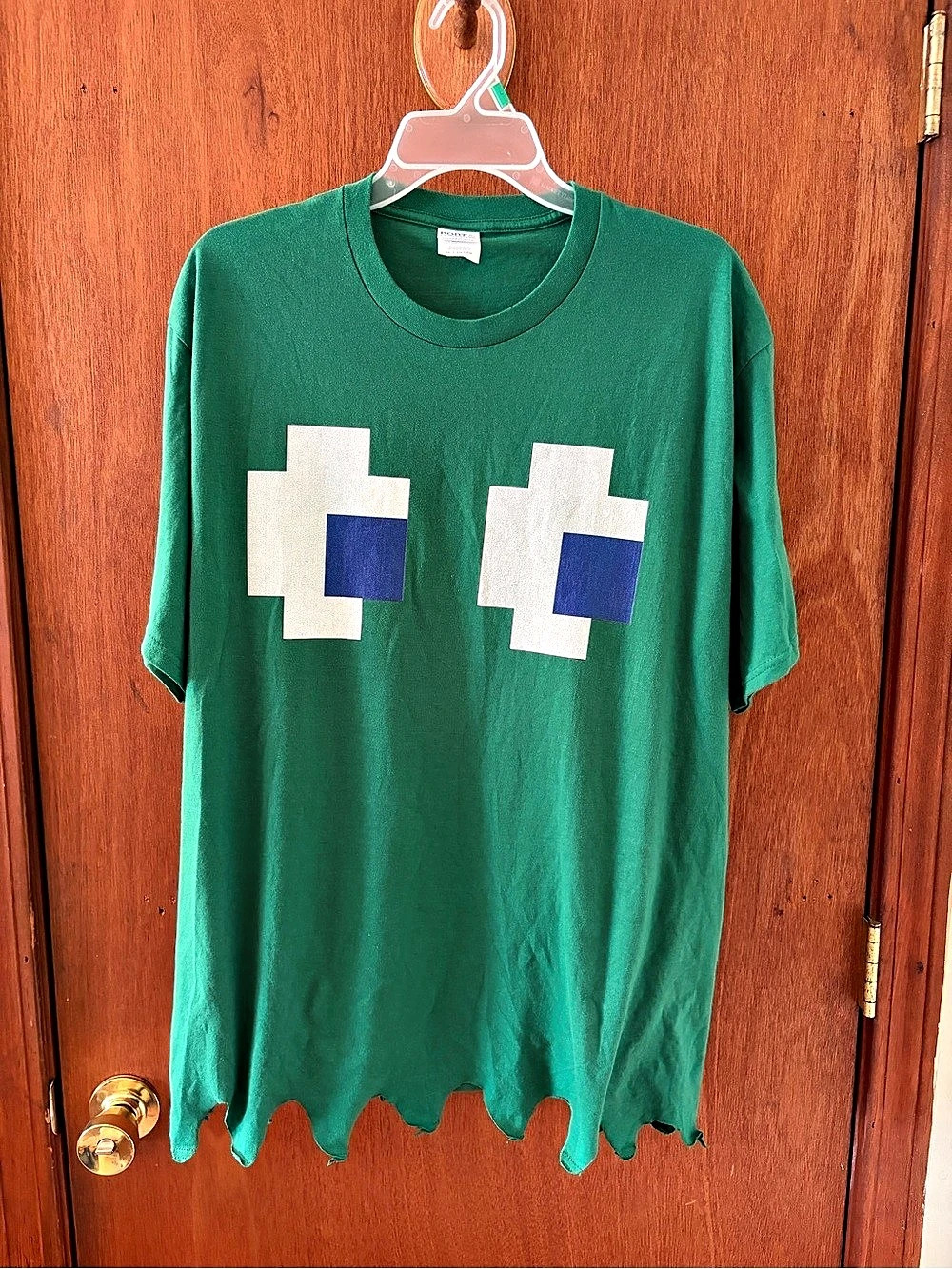 Green Minecraft creeper tee or Pac-Man Ghost, Men’s Size XL #gaming #minecraft